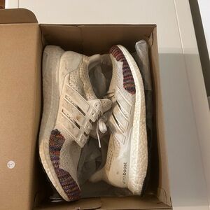 Adidas Black and White Athletic Shoes with Cushioned Sole